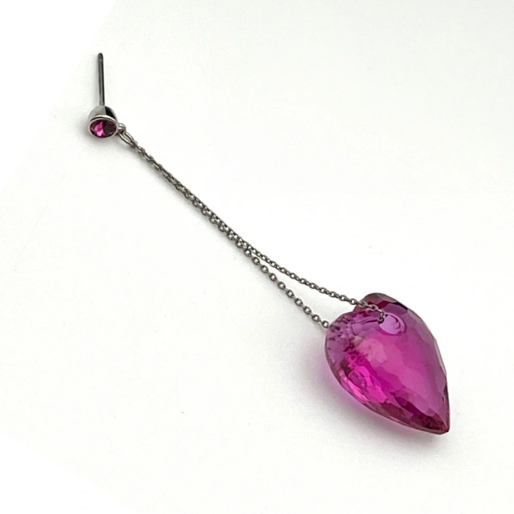 Swarovski Nectar Fushia Pierced Earrings 1076320 - Picture 3 of 5